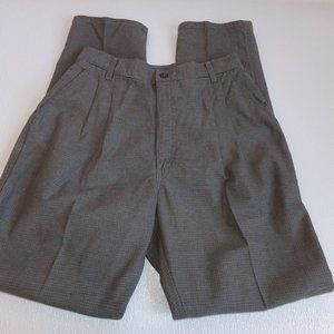 Wrangler casuals plaid pleated high waist pants 14